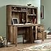 Sauder Dakota Pass Computer Desk with Hutch in Craftsman Oak