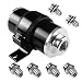 Billet Aluminum Inline Fuel/Gas/Petrol Filter+Bracket Cleanable 30 Micron for AN6 AN8 AN10 Black primary