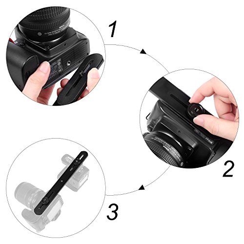 image for pangshi Camera Hot Shoe Extension Bar Mount Dual Flash Light Bracket f
