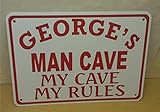 Personalize Man Cave 10in X 7in Novelty Sign Garage Office Den PSA01