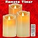 Comenzar Flameless Candles, Battery Candles Set of 3(H 5