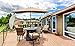 COBANA 6.6 x 9.8ft Rectangular Patio Umbrella, Outdoor Table Market Umbrella with Push Button Tilt/Crank, Beige