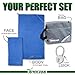 BREEZEE Microfiber Quick Dry Towel set Antibacterial Super Absorbent for Travel Sports & Home Lightweight 2 Pck: XL 32