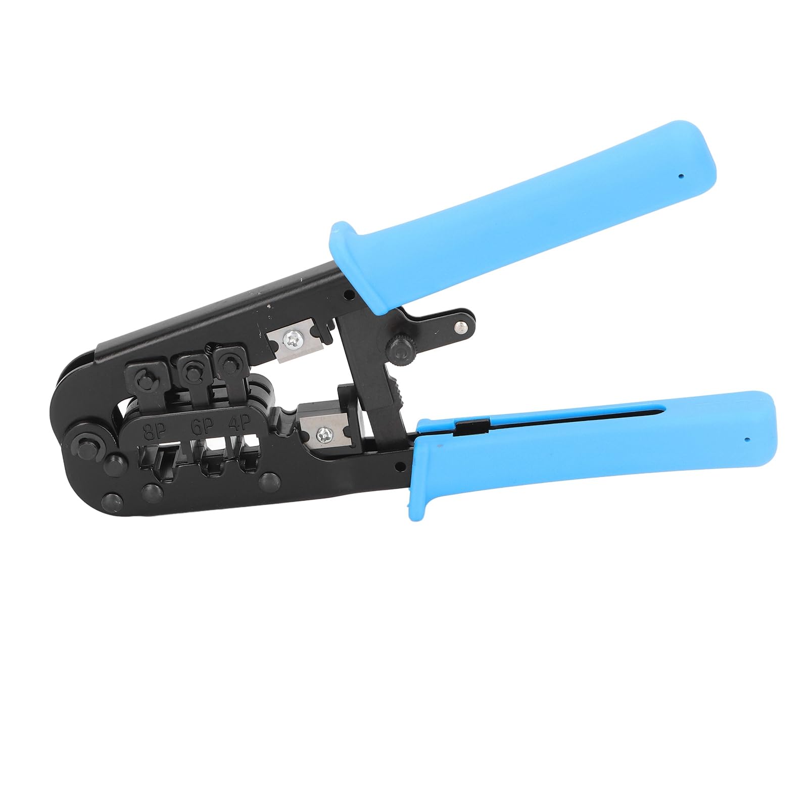 Network Crimper Tool for 8P 6P 4P, Ethernet Crimp Tool Crimper Cutter Stripper, Professional Network Crimper Wire Connector Stripper Cutter, Ergonomic Design