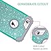 Lontect Compatible iPhone 8 Case, iPhone 7 Case Luxury Glitter Sparkle Bling Heavy Duty Hybrid Sturdy High Impact Shockproof Protective Cover Case for Apple iPhone 8 / iPhone 7 - Shiny Teal