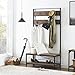O&K FURNITURE 72 Inch Hall Tree with Storage Bench, Entryway Shoe Rack Bench with 7 Coat Hooks - Perfect for Closets, Hallway or Bedroom, Barn-Wood Finish