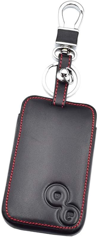 Happyit Leather Car Fob Key Case Cover for Renault Laguna Espace 2 Buttons Smart Key Protection Accessories
