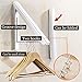 BESy Folding Clothes Hanger Adjustable Drying Rack Retractable Coat Hanger Home Storage Organiser Instant Closet, Wall Mounted with Screws,Matte Polished Aluminum(2 Packs)