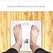 Etekscale Weight Scale Bluetooth Smart Connected Bathroom Digital Scale with Large Digital Highlight LED Display for 8 Body Measurements in Elegant White