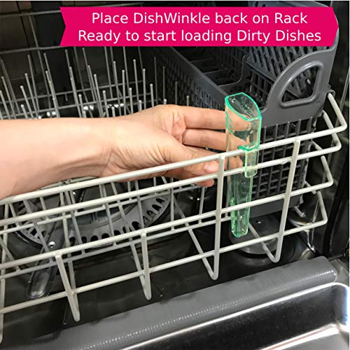 DishWinkle Clean/Dirty Dishwasher Indicator, Works INSIDE Your Dishwasher, Totally Unique Concept and Design, Simple and Effortless Operation, Made in the USA by Quality Clever (Green)