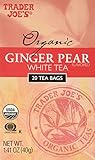 Trader Joe's Organic Ginger Pear White Tea 20 Tea Bags Delicious