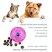 Rosmax Interactive Dog Toy, IQ Treat Ball Food Dispensing Toys For Small/Medium/Large Dogs Durable Chew, Nontoxic Rubber And Bouncy Dog Ball Shape Design Cleans Teeth, 3'' L