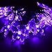 M.best Solar String Lights Outdoor-Waterproof Solar Butterfly Lights for Porch Market Backyard Patio Party Wedding Gazebo Outdoor Decorative Lights (16Ft 20 LED, Purple)