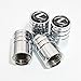 US85 Lexus Logo Emblem Auto Car Wheel Tire Air Valve Caps Stem Cover Cover Accessories Decoration Birthday Gift (Silver Chrome)