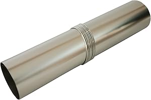 DANCHEL OUTDOOR Roll Up Titanium Stove Chimney Pipe Portable for Camping, Ultralight Flue with Rings for Hot Tent Wood Stove 