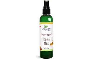 Creation Farm Jewelweed Spray 4 oz - Poison Ivy Itch Relief, Remedy Soothes Itchy Poison Oak, Allergy Rash, Bug Bites, Bee Stings, Para Prurito, Picaduras de Insectos, Hiedra Venenosa
