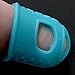 Finger Tip Protection - [9-Pack] of Teal Fingers - S (3) / M (3) / L (3) - Great for NonStick Arts & Crafts/Wax Carving/Guitar Players [for Petite Women and Kids]