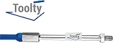 TOOLTY Mixing Paddle Extension Bar M14 Thread Galvanised Steel 200mm DIY view 4