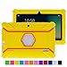 Turpro Kids' Shockproof Silicone Case for Chromo Inc 7 inch, Alldaymall A88X, Dragon Touch Y88X Plus/Y88X, VURU A33, NPOLE 7 Inch Tablet (Yellow)