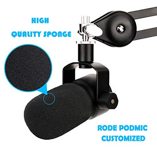 PodMic Pop Filter Foam Cover Mic Windscreen Wind Cover Customized for