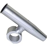 Raider T-Top Rod Holder Aluminum Single clamp on fit 1.5",1.875",2" inch Horizontal or Vertical Fishing Boat Tower/Leaning Post/Rail