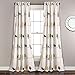 Lush Decor Rowley Birds Light Filtering Window Curtain Panels, Pair, 52