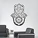 BIBITIME Wall Decal Vinyl Sticker Decals Hamsa Hand Eye Indian Yoga Buddha Menhdi Ganesh Fatima Namaste