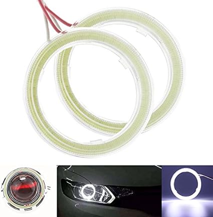 1 par de luces de ojo de ángel en forma de anillo, CC 12V, de 60 ...