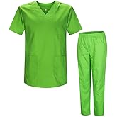 Uniforms Unisex Scrub Set – Medical Uniform with Scrub Top and Pants 817-8312
