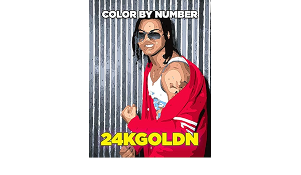 Download 24kgoldn Color By Number American Rapper Singer And Songwriter Inspired Artist Color Number Book For Fans Adults Stress Relief Gift Wood Molly 9798686696884 Amazon Com Books