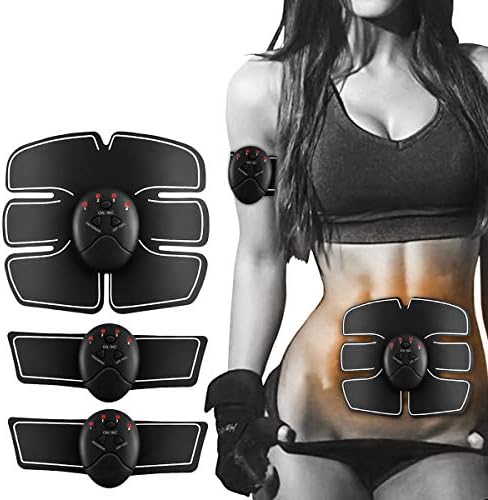 Abdominal Muscle Toner, Abs Body Toning Device,Portable Fitness Training Gear,Wireless Muscle Stimulation with App control For Abdomen/Arm/Leg Training Men&Women Home Office Workout Equipment