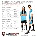 Soccer Shin Guards Youth - by DashSport - Includes Two Shin Guards and Two Compression Calf Sleeves with Pockets