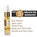 FVLFIL Argan Oil Karseell Pure Moroccan Oil Essential Oils Hair Serum Conditioner for Hair Skin and Nails Treatment Rich in Anti-Aging Vitamin E Travel Size 15ml