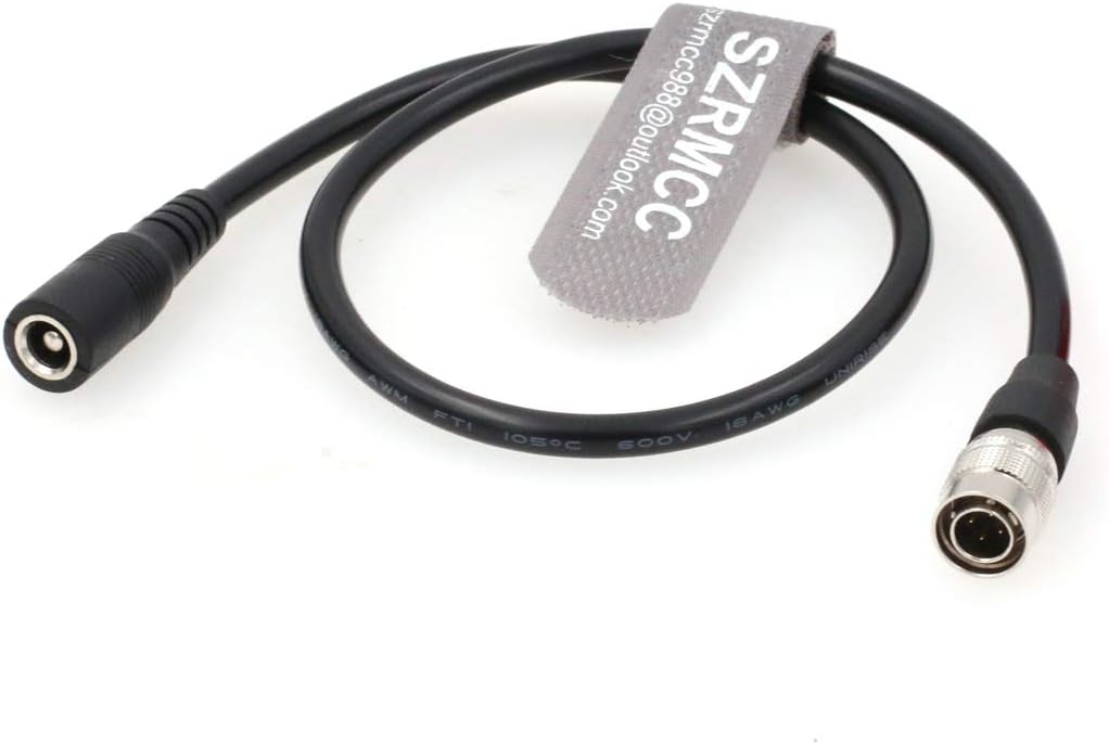 SZRMCC DC 2.5 Jack to Hirose 4 Pin Male Power Cable for Sony Camera Sound Devices or Recorder Zoom F4 F8 Zaxcom (Straight 4pin to dc2.5 Jack) - Image 4