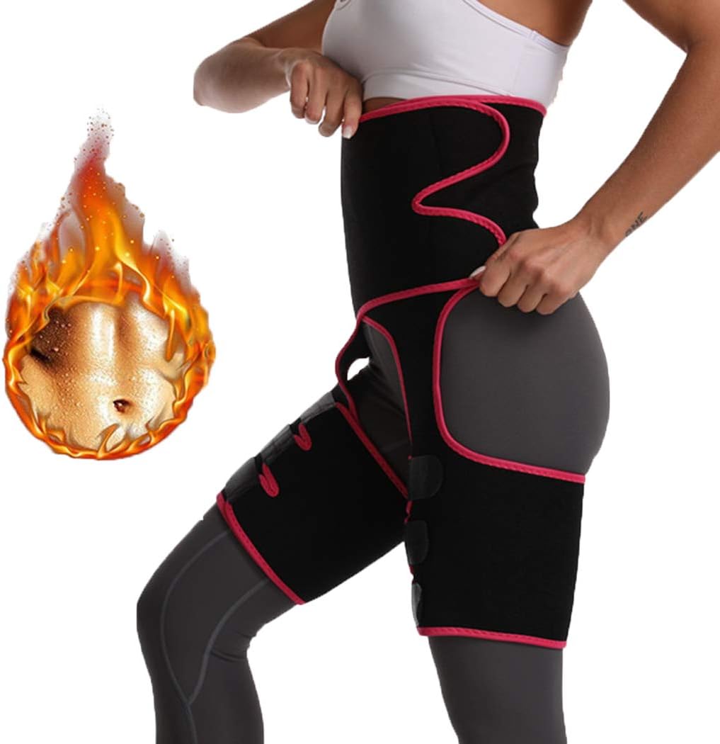 SEXYFROM Thigh Trimmer High Waist Butt Lifter Shaping Neoprene Training Ultra Light Thigh Support Shapewear for Women Workout Fitness