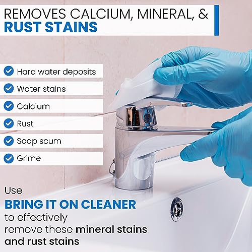 Bring It On Cleaner Hard Water Stain Remover Soap Scum, Calcium, Lime Scale, Remover for