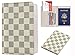 Rita Messi Luxury Passport Holder Cover Case Checkerboard PU Vegan Leather RFID Blocking Travel Organizer Card Holder(Olivia)