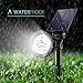 Solar Spotlights, Litom Upgraded 6 LED 2-in-1 Waterproof Outdoor Solar Light, Auto On/Off & 180°Adjustable, Solar Wall/Landscape Lights for Garden Patio Backyard Driveway Tree Bush, 4 Pack