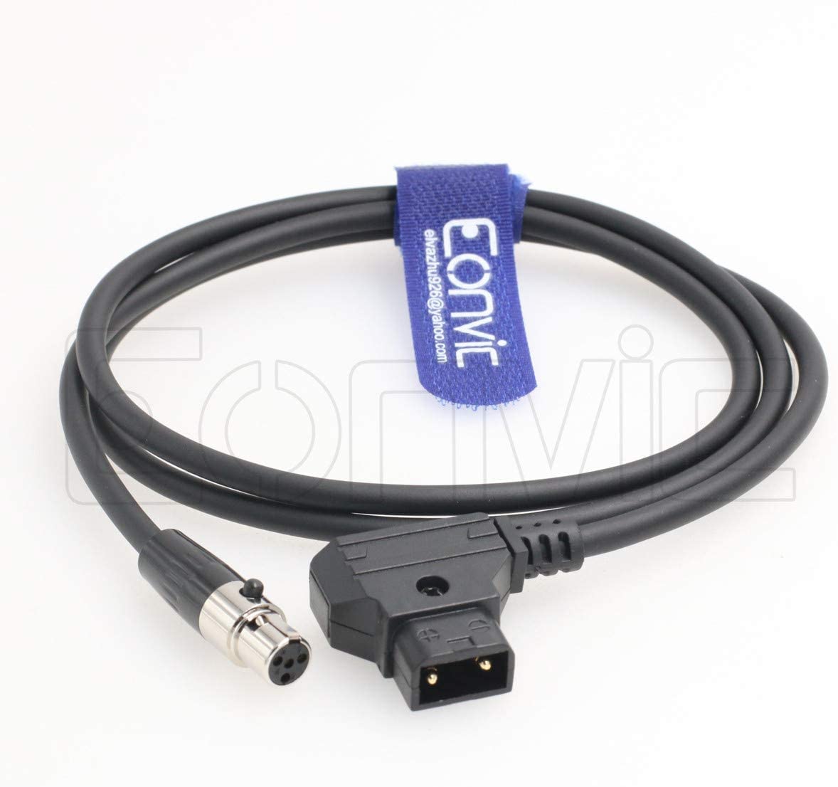 Eonvic D-Tap Male to Mini XLR 4pin Cable for TVlogic Monitor ARRI RED Camera
