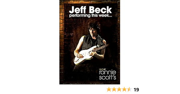 Amazon Com Jeff Beck Live At Ronnie Scott S 2dvds Japan Dvd Vqbd Movies Tv