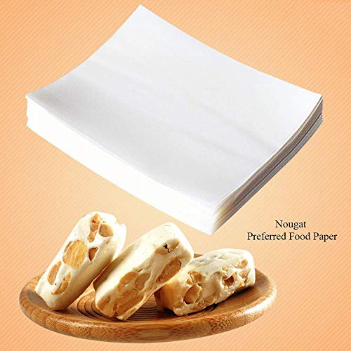 Correct decision All 1000 Pieces Glutinous Edible Rice Paper,Edible Candy Wrapping Wafer Paper Sheets,Translucent and Starchy 1000 Sheets, 3"x2.6"ï¼6x8 cmï¼
