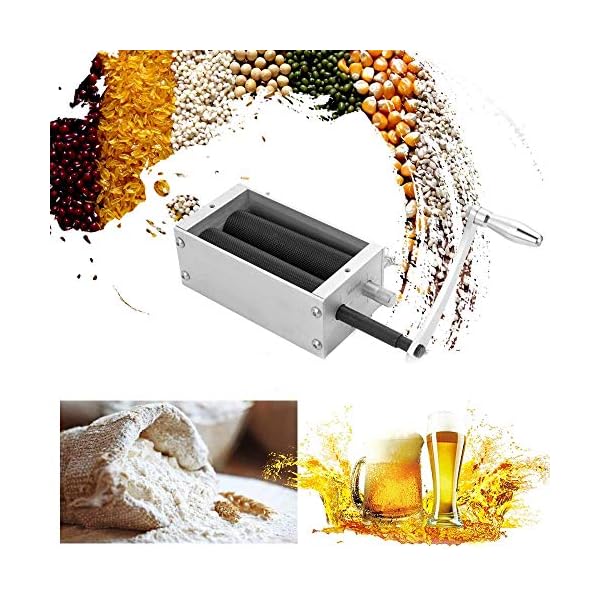 HYCy Vollkornmuuml;hle Grinder Kuuml;chenmaschinen Super Groszlig;e Manuelle Pulver-Maschine Edelstahl Malt Corn… – Bild 3