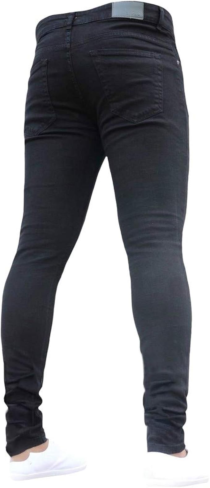 mens slim fit black work trousers