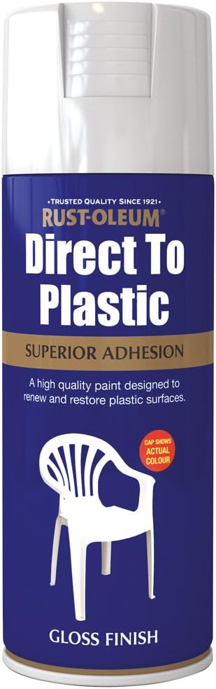 Rust-Oleum AE0030001E8 400ml Direct to Plastic Spray Paint - White