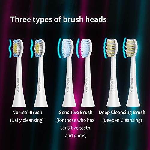 Proalpha Sonic Electric Toothbrush for Adults, 5 Optional Brushing Modes Rechargeable