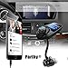 FM Transmitter , Parihy Wireless In-Car Bluetooth Car Kit Adapter W 1.44 Inch Display, USB Charger, Hands Free Calling, TF/SD Card Mp3 Player for iPhone, Samsung, iPad, Any Bluetooth Devices (T10)