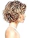 TopWigy Short Curly Women Wigs Side Part Bob Style Highlight Ombre Mixed Brown Color Capless Synthetic Full Wigs (Mixed Brown 14