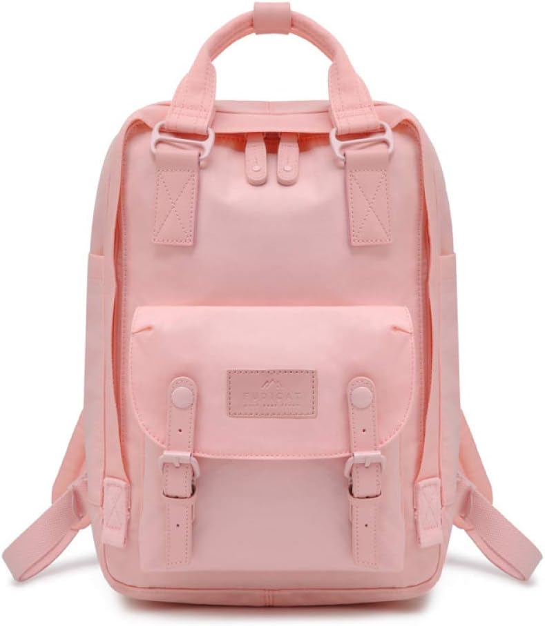 GIRLAA New Shoulder Bag Female Macaron Solid Color Mummy Bag Student Bag Men's Leisure Travel Backpack
