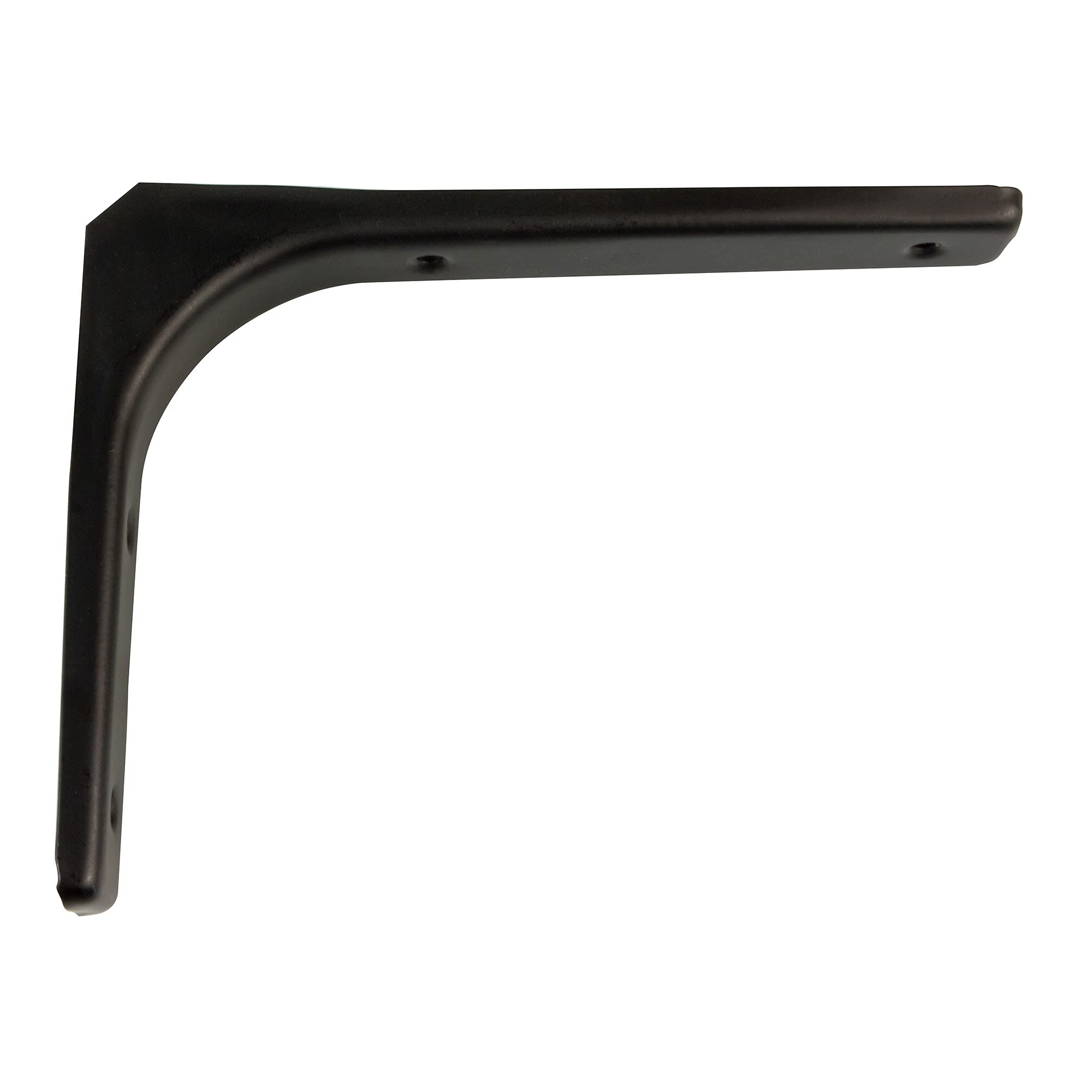 amig - Angle for Wall Shelves | Metal Bracket for Shelves | Shelf Bracket | Steel | Colour Black | Dimensions: 200 x 150 mm | Recommended Maximum Weight: 45 kg — image 1