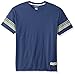 Champion Men's Authentic Originals Tri-blend Short Sleeve Varsity Tee, Athletic Royal Heather Stripe, Large